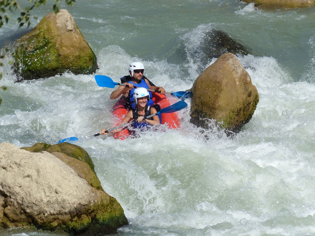 Kayak en el Pirineo Aragones, actividad de Open kayak duo