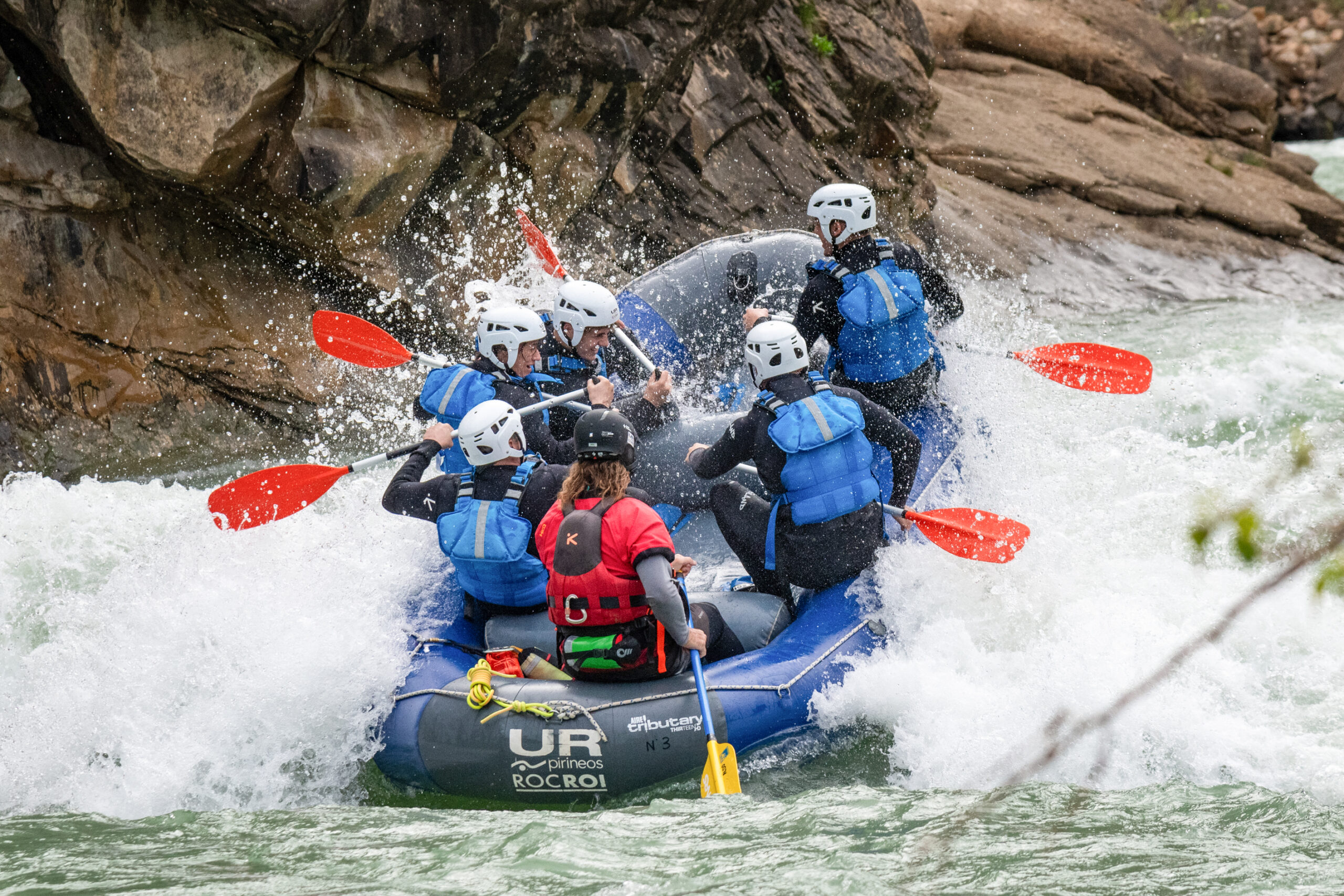 rafting con estudiantes