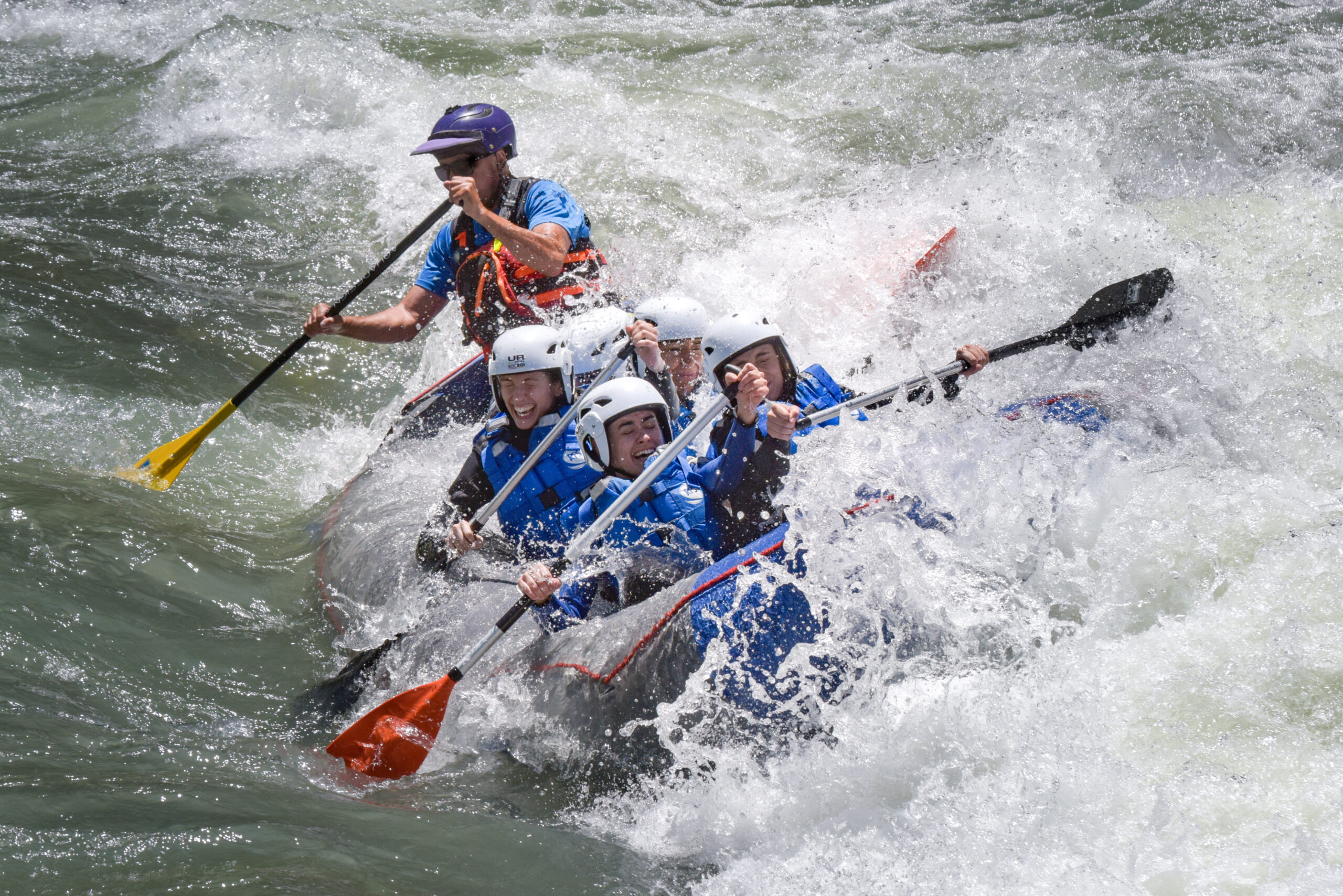 Rafting en el pirineo Aragones, en Murillo de Gállego
