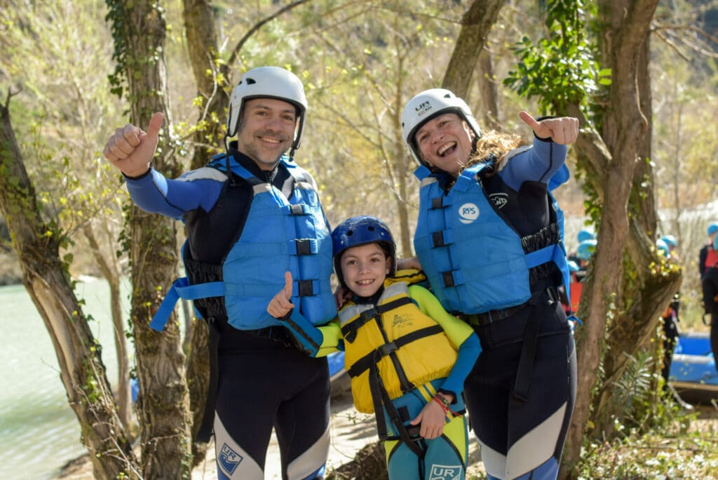 |miedo a los deportes de aventura - rafting en familia|||